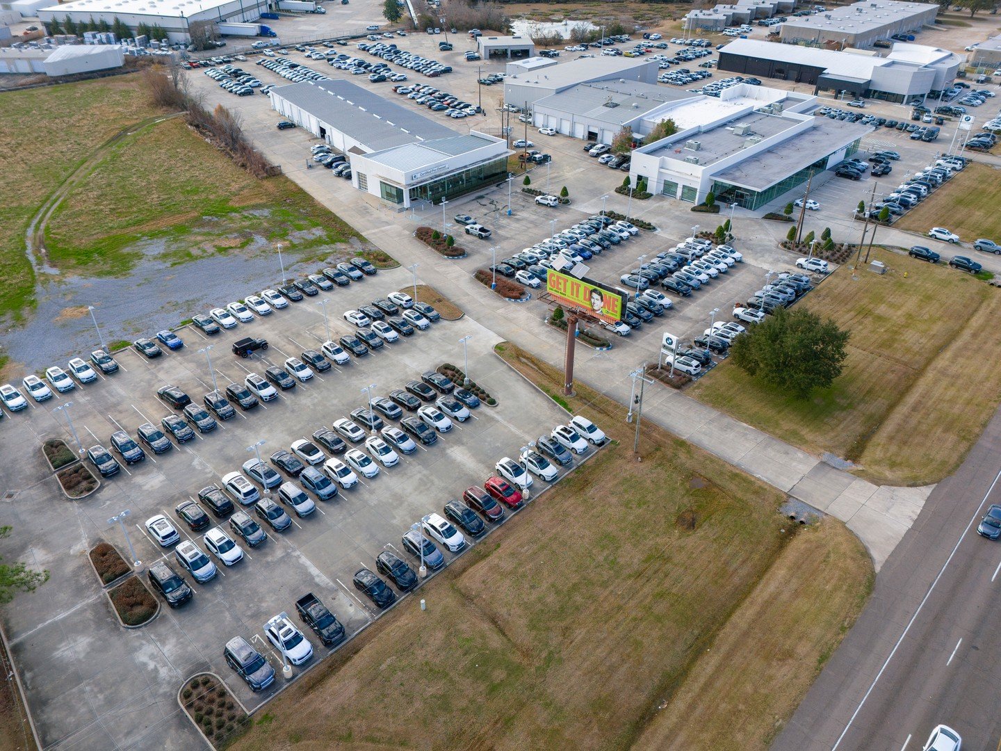 Dealership lot from The Cooperative Agency on Instagram